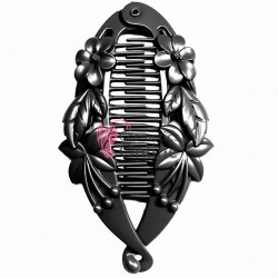 Accesoriu tip banana pentru prins parul din plastic PZS007AA - Neagra